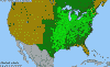 National distribution map