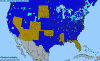 National distribution map