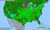 National distribution map