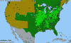 National distribution map