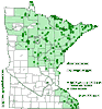 Minnesota county distribution map