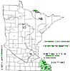 Minnesota county distribution map