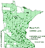 Minnesota county distribution map