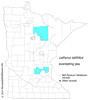 Minnesota county distribution map