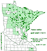 Minnesota county distribution map