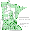 Minnesota county distribution map