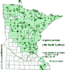 Minnesota county distribution map