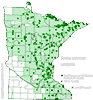 Minnesota county distribution map